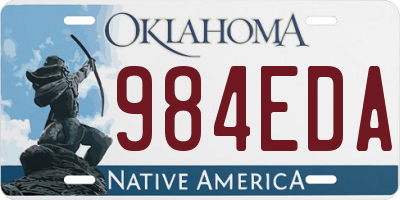 OK license plate 984EDA
