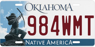 OK license plate 984WMT