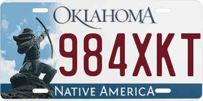 OK license plate 984XKT