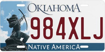 OK license plate 984XLJ