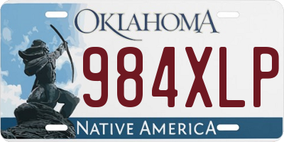 OK license plate 984XLP