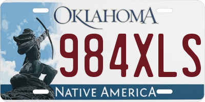 OK license plate 984XLS