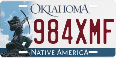 OK license plate 984XMF