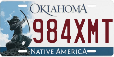 OK license plate 984XMT