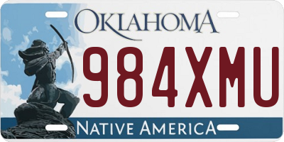 OK license plate 984XMU