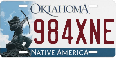 OK license plate 984XNE