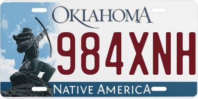 OK license plate 984XNH