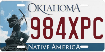 OK license plate 984XPC