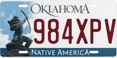 OK license plate 984XPV