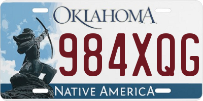 OK license plate 984XQG