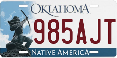 OK license plate 985AJT