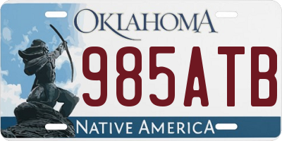 OK license plate 985ATB