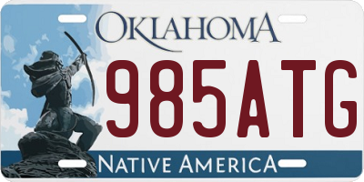 OK license plate 985ATG