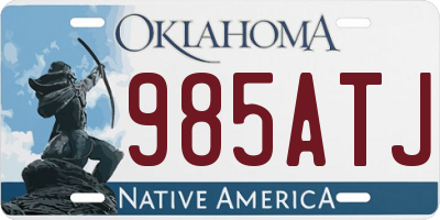 OK license plate 985ATJ