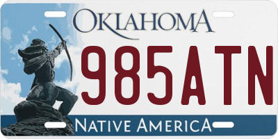 OK license plate 985ATN