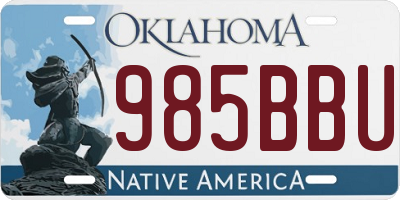 OK license plate 985BBU