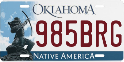 OK license plate 985BRG