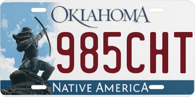 OK license plate 985CHT