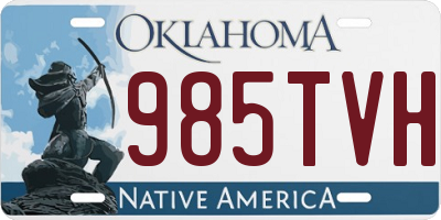 OK license plate 985TVH