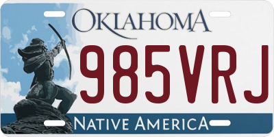 OK license plate 985VRJ