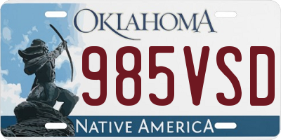 OK license plate 985VSD