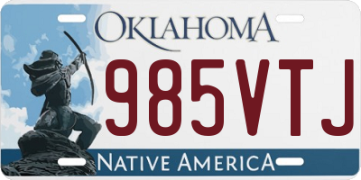 OK license plate 985VTJ