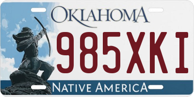 OK license plate 985XKI