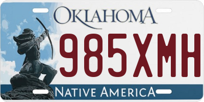 OK license plate 985XMH