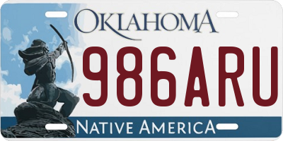 OK license plate 986ARU