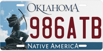 OK license plate 986ATB
