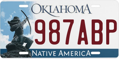 OK license plate 987ABP