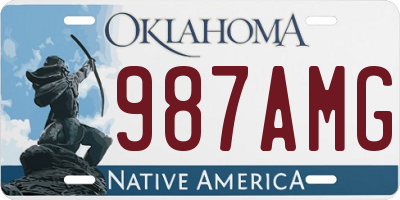 OK license plate 987AMG