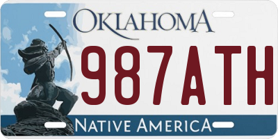 OK license plate 987ATH