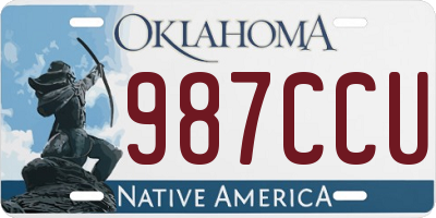 OK license plate 987CCU
