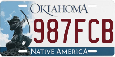 OK license plate 987FCB