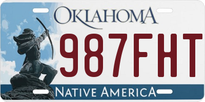 OK license plate 987FHT