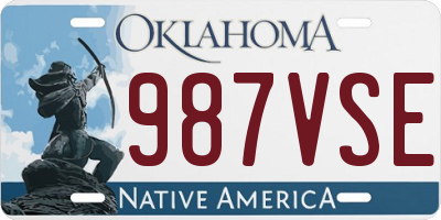 OK license plate 987VSE