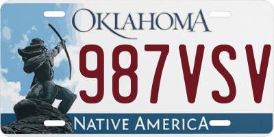OK license plate 987VSV