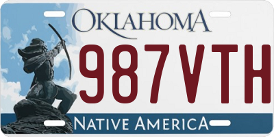 OK license plate 987VTH