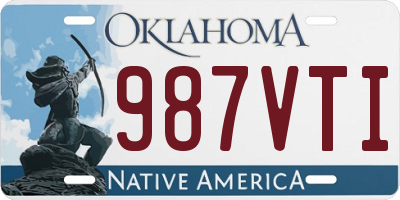 OK license plate 987VTI