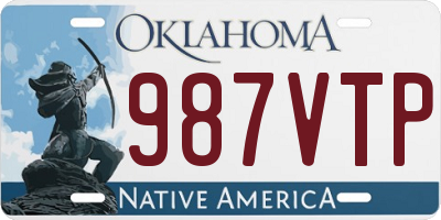 OK license plate 987VTP