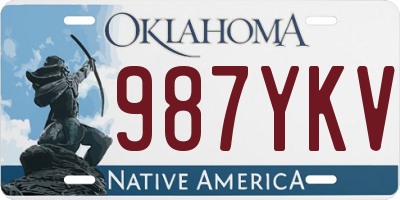 OK license plate 987YKV