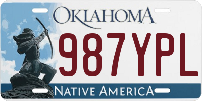 OK license plate 987YPL