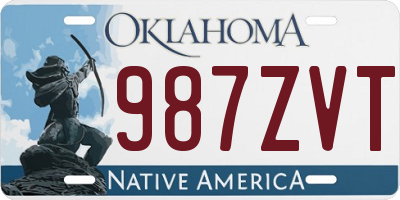 OK license plate 987ZVT