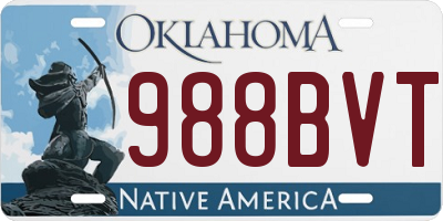 OK license plate 988BVT