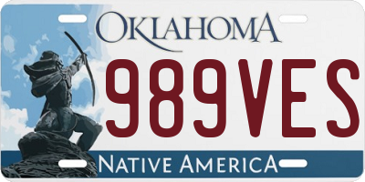 OK license plate 989VES