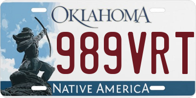 OK license plate 989VRT
