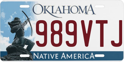 OK license plate 989VTJ