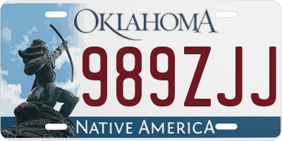 OK license plate 989ZJJ