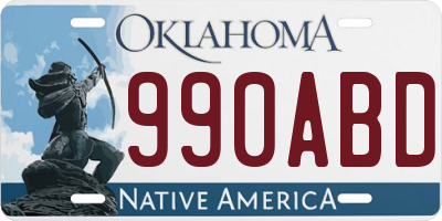 OK license plate 990ABD